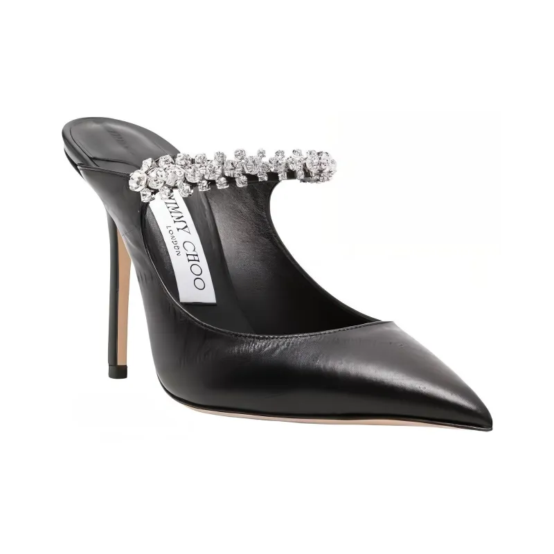 Jimmy Choo Bing 100mm Leather Mules-2