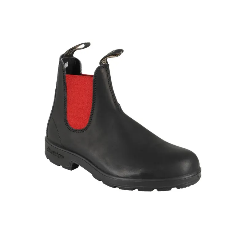 Blundstone Short Chelsea Boots Women's Black Red-2