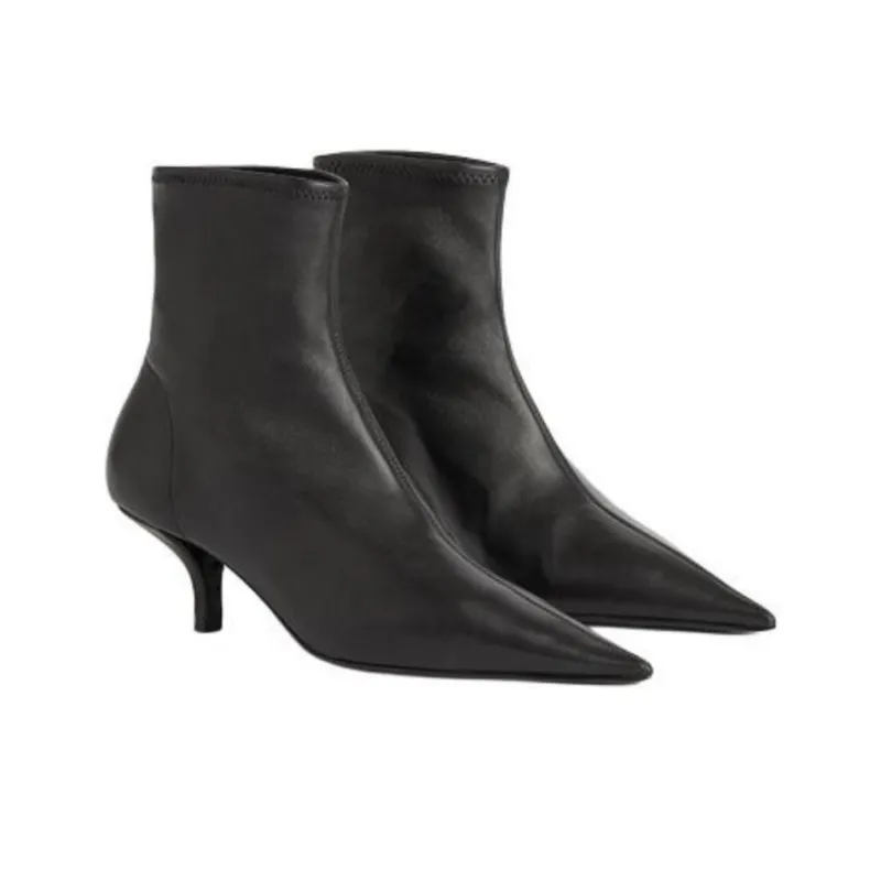 TOTEME Ankle Boots 5.5cm Women's Black-2