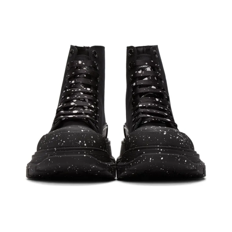Alexander McQueen Tread Slick Ankle Boots Men's Black-4