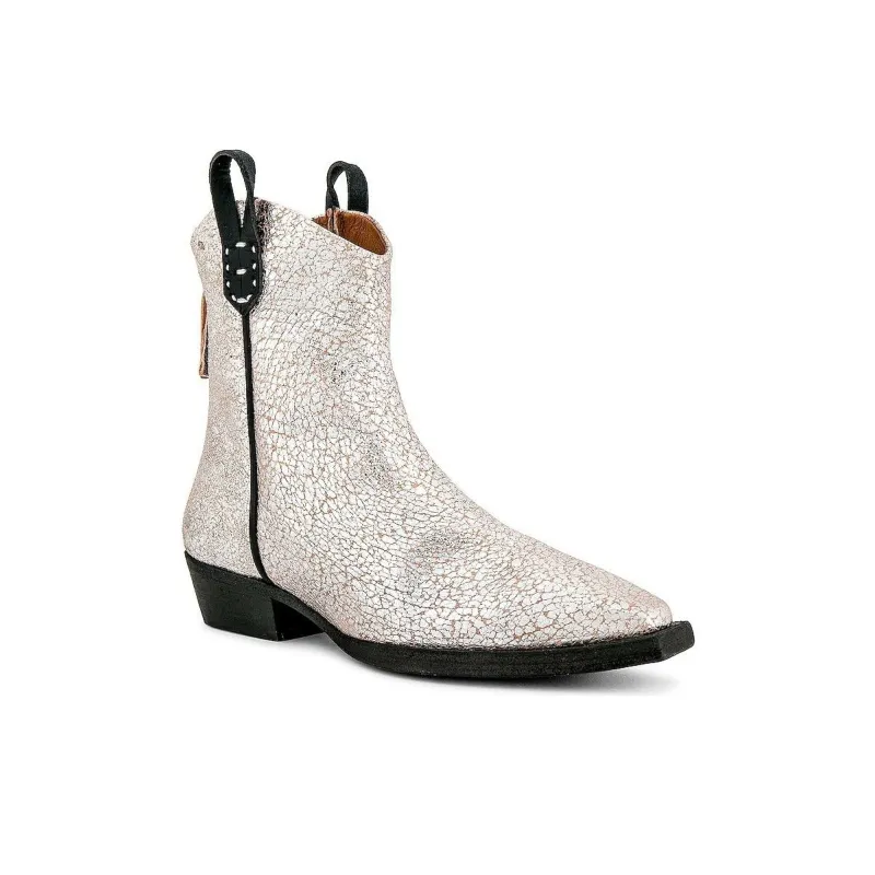 FREE PEOPLE Ankle Boots 4cm Women's White-2