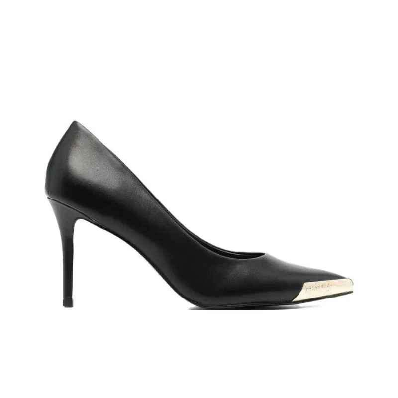 VERSACE JEANS Slim Heel High Heels 9cm Women's Black-1
