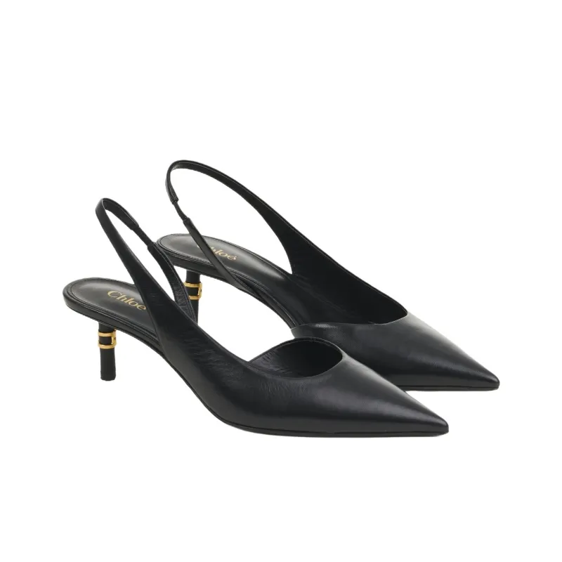 Chloé Pointed Toe Slingback Pumps-2