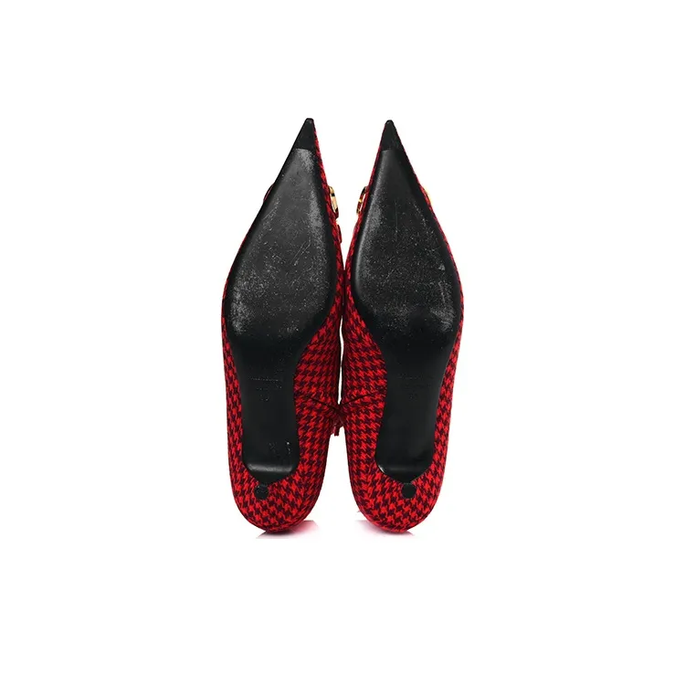 Balenciaga Knife Ankle Boots Women's Red-4