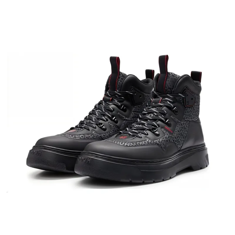 HUGO Urian Panelled Ankle Boots-2