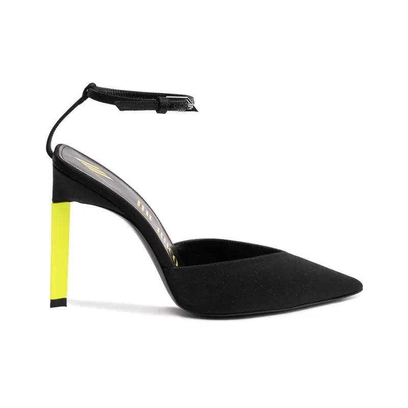 The Attico Perine Contrasting Heel Pointed Toe Pumps-1
