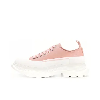 Alexander McQueen Tread Slick Low Lace Up 'Light Pink White' Women's