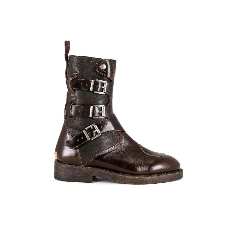 FREE PEOPLE Ankle Boots 4cm Women's Dark Brown-1