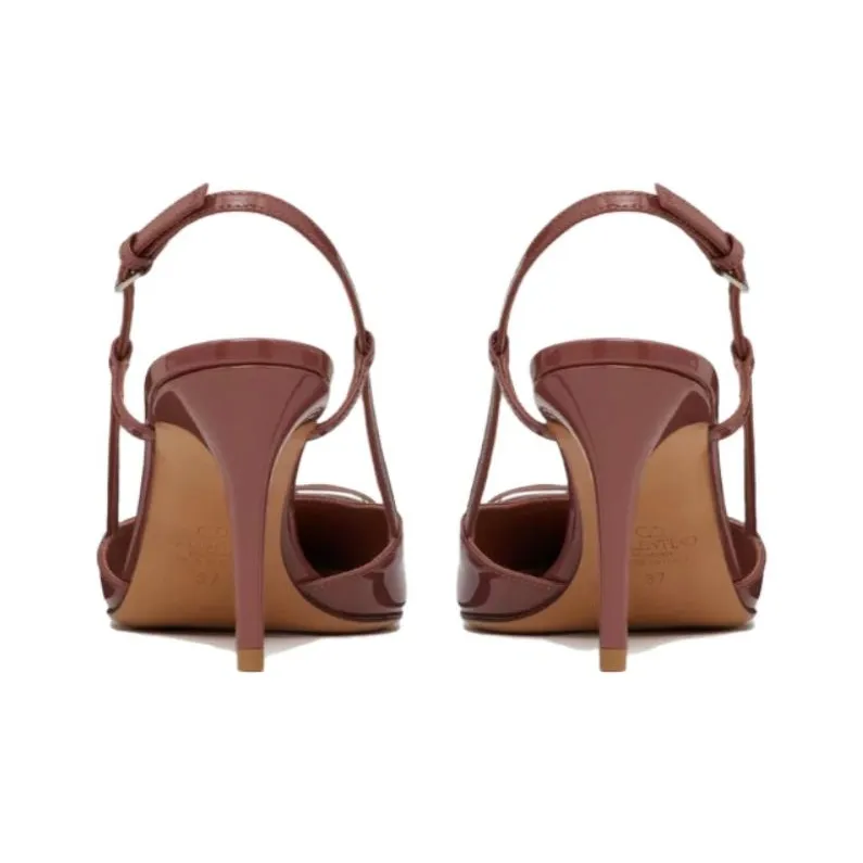 Valentino Garavani VLogo Signature 80mm Slingback Pumps-2