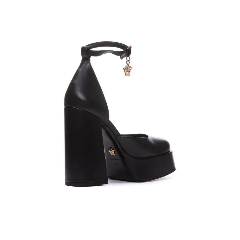 VERSACE Medusa Aevitas 125mm Leather Pumps-4