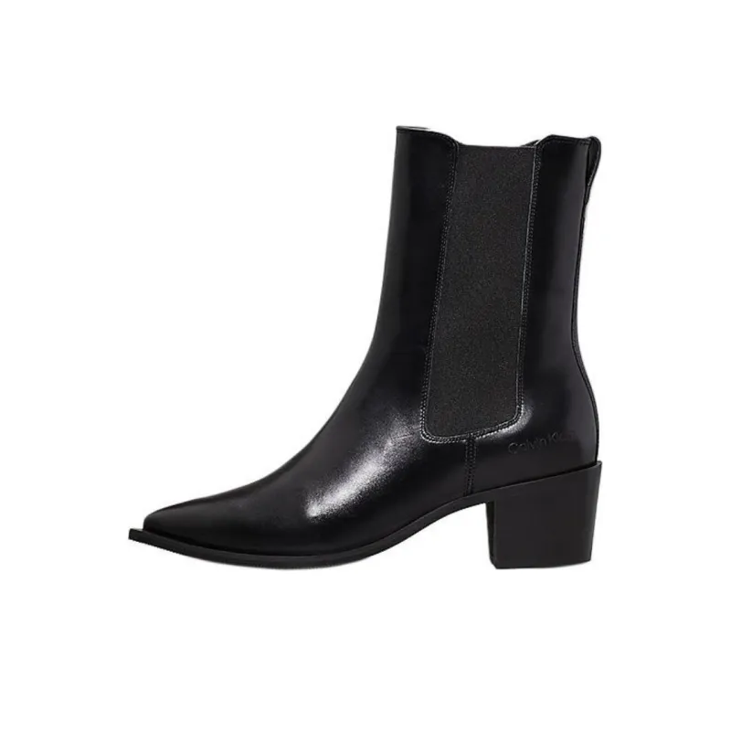 CALVIN KLEIN Short Chelsea Boots 5.9cm Women's Black-0