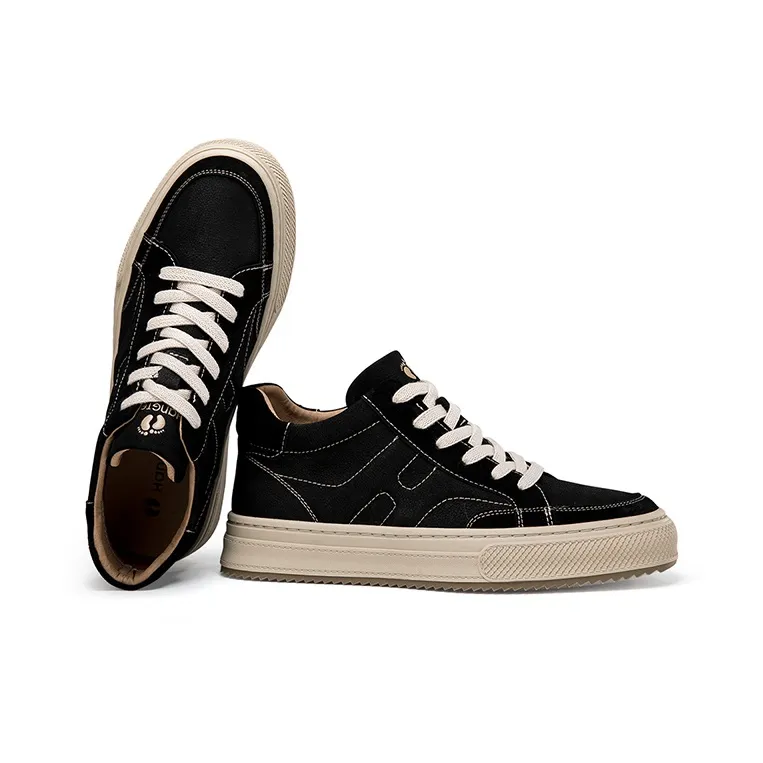 HANG TEN Lightweight Height Increasing Wear-Resistant Slip-Resistant Low-Top Skateboard Shoes Men's-6