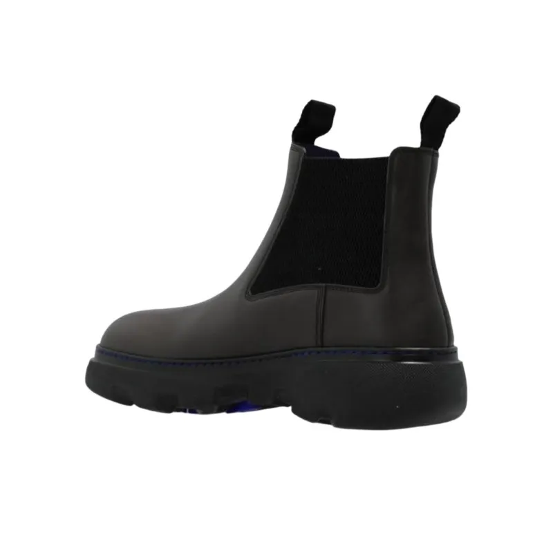 Burberry Creeper Short Chelsea Boots Men's Black-4