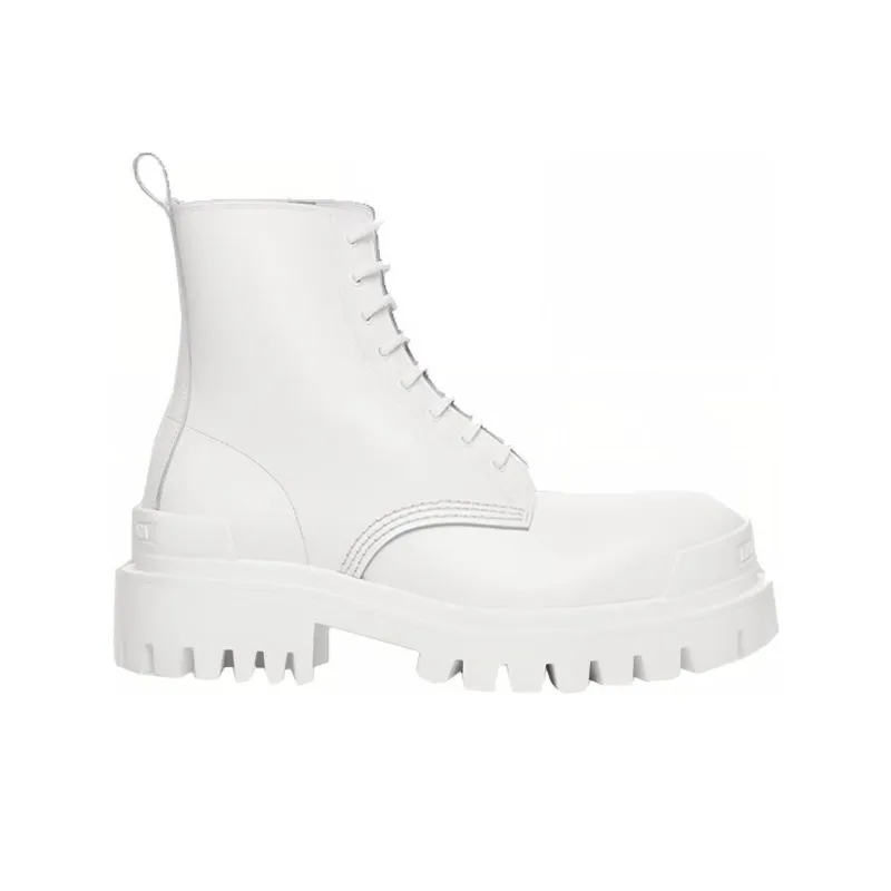Balenciaga Strike Lace Up Boot 'White' Women's-1