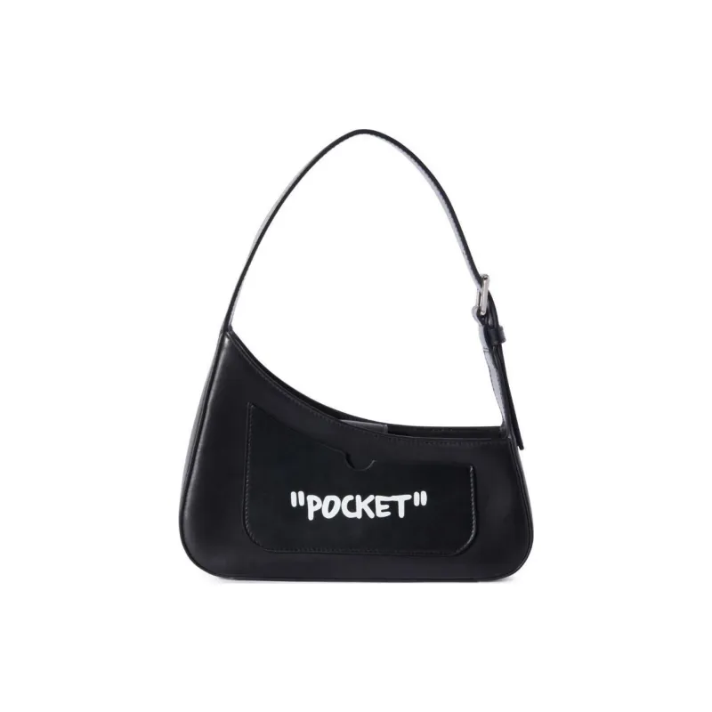 OFF WHITE Jitney Quote Shoulder Bag-3