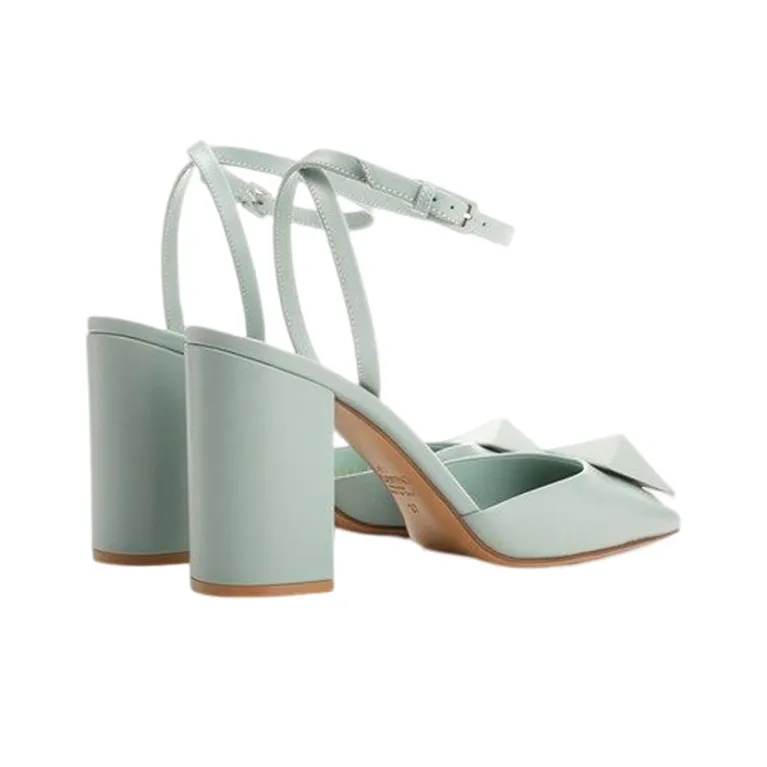 Valentino Garavani One Stud Square Toe Pumps-4