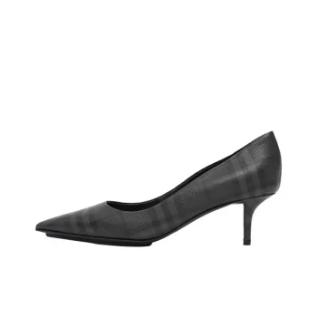 Burberry Checked 55mm Pumps Black Grey Women's