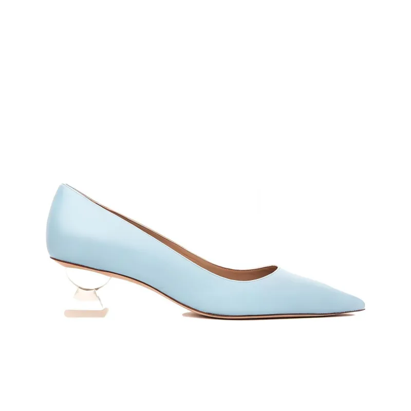Stuart Weitzman/SW Lucite Sculptural 50 Pump High Heels 5cm Women's Blue-1