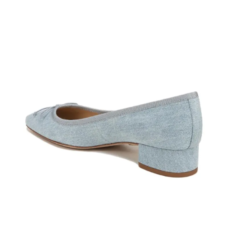 VERONICA BEARD Cecile Chunky Heel High Heels 2.5cm Women's Blue-4