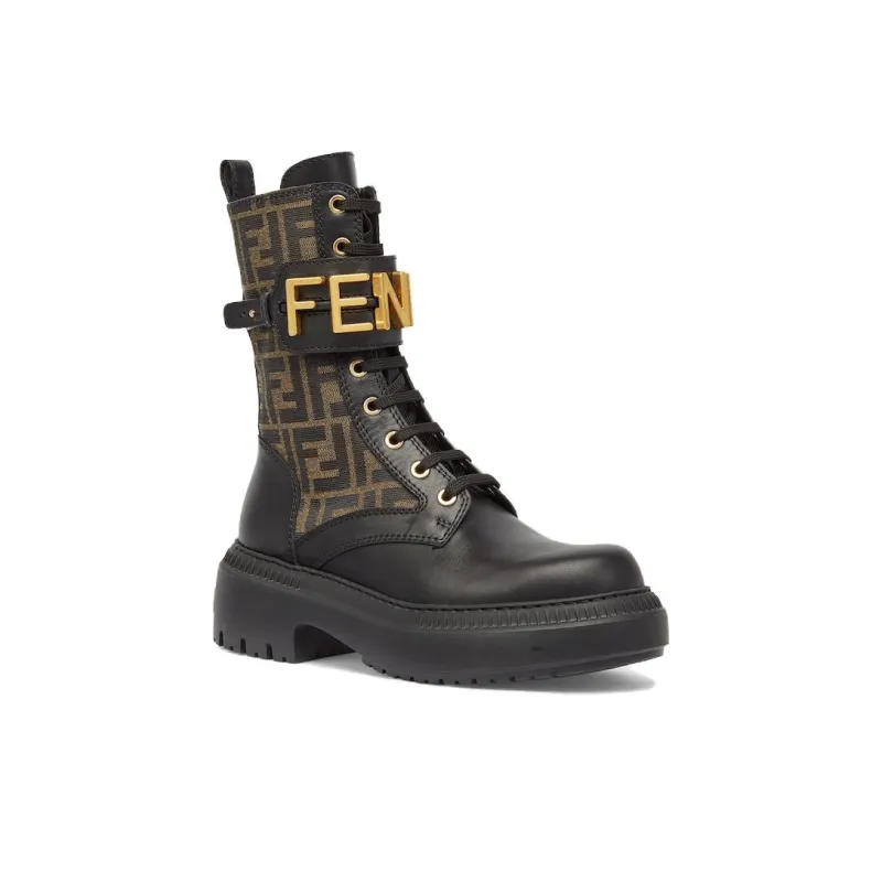 FENDI Women's FENDIgraphy Boot 'Brown FF Pattern'-2