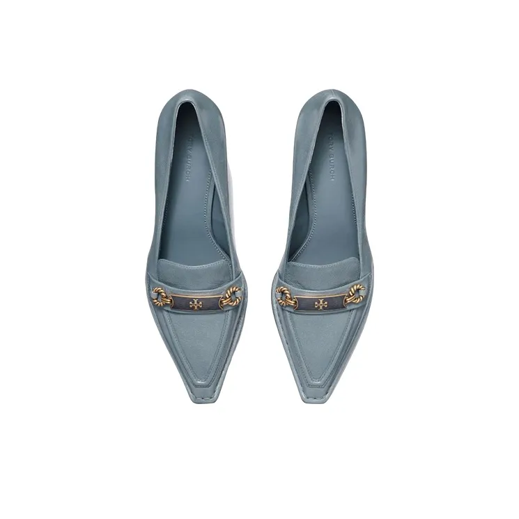 TORY BURCH Perrine Slim Heel High Heels 5.5cm Women's Blue-3
