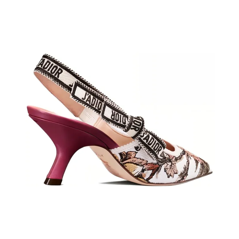 DIOR J'Adior Slim Heel High Heels Women's White-3