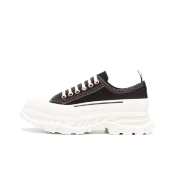 Alexander McQueen Tread Slick Ankle Length Martin Boot Men's Black White
