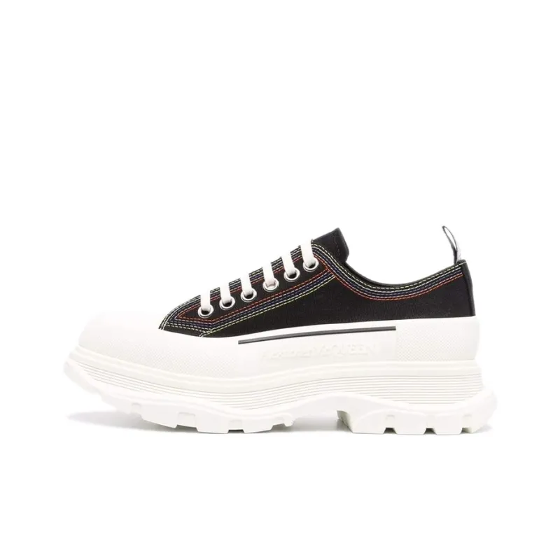 Alexander McQueen Tread Slick Ankle Length Martin Boot Men's Black White-0