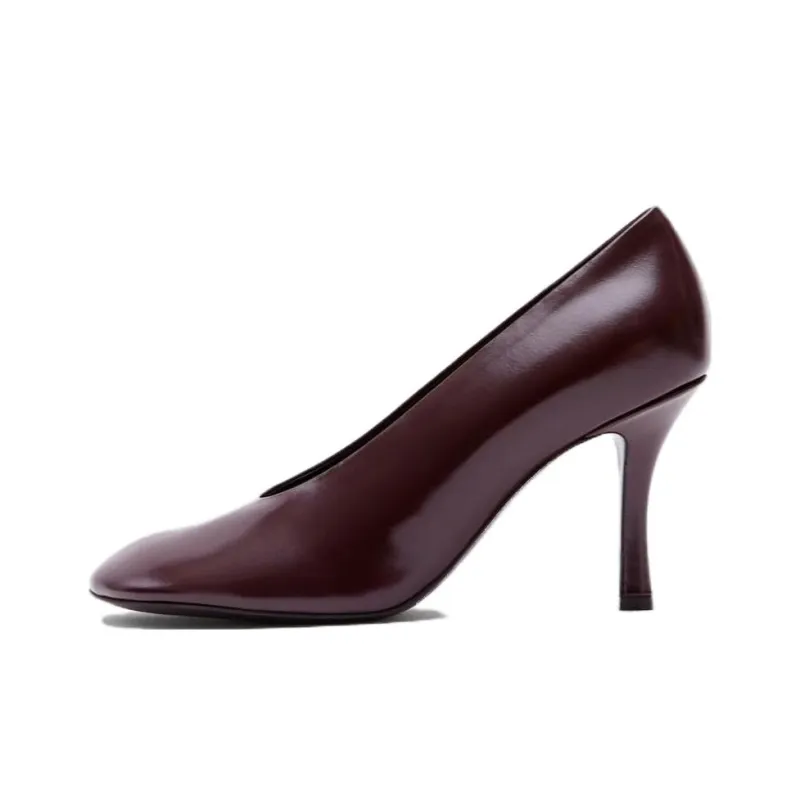 Burberry Baby Slim Heel High Heels 8.5cm Women's Red-0