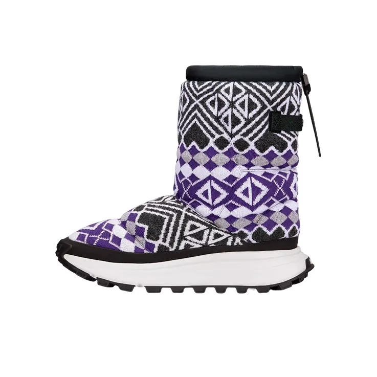 DIOR Snow Ankle Boots Men's Purple Gray White-0