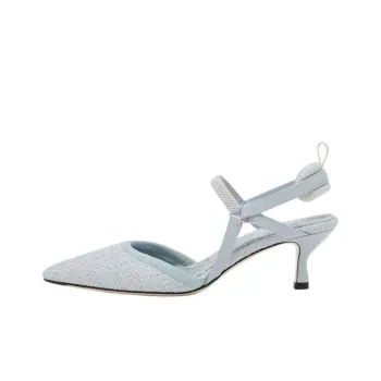 FENDI Logo Detailed Slingback Pumps