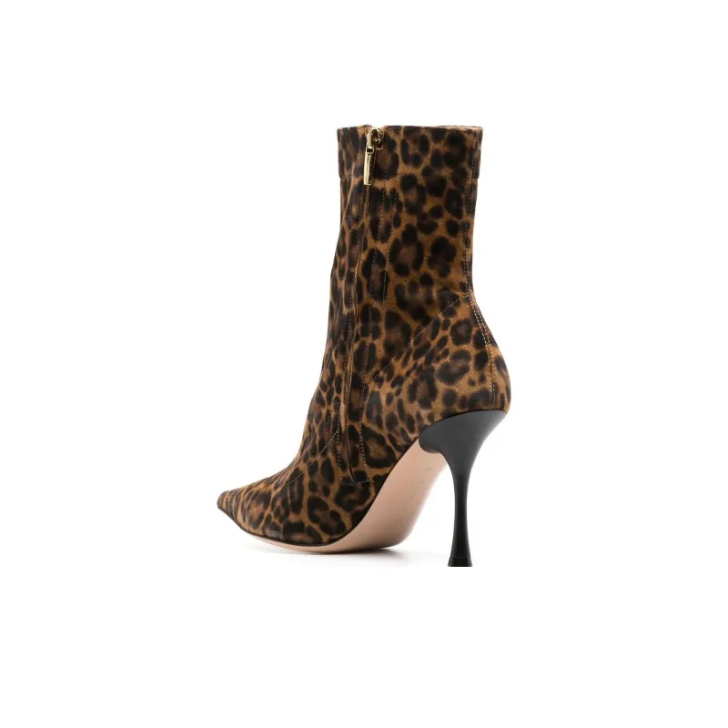 GIANVITO ROSSI Dunn 85mm Leopard-print Boots-2