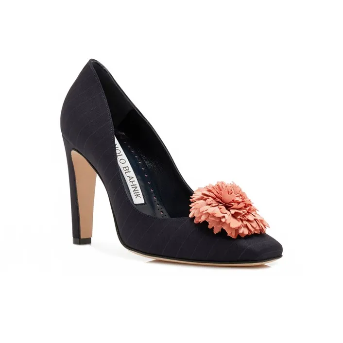 MANOLO BLAHNIK High Heels Women's Dark Blue-3