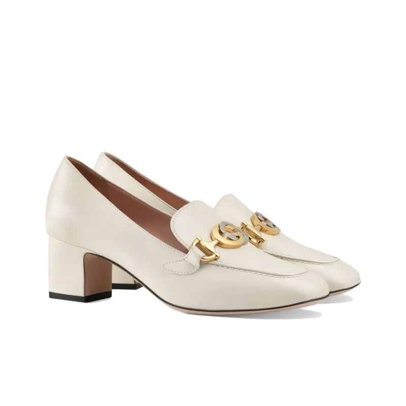 GUCCI Zumi Block Heel Loafers-1