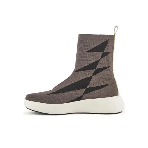 UNITED NUDE BO SOCK Ankle Boots 3cm Women's Brown Black