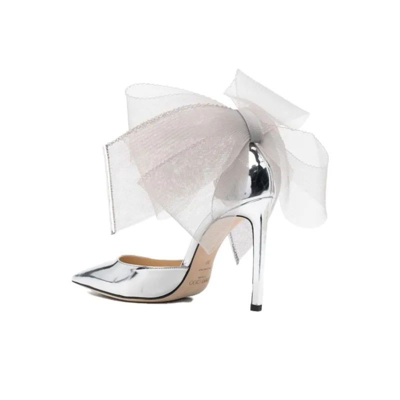 Jimmy Choo Averly 100mm Oversized-bow Pumps-2