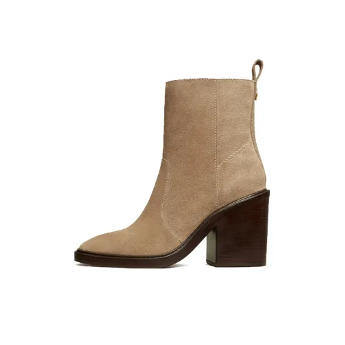 TORY BURCH Ankle Boots Women's Mid-Top Khaki