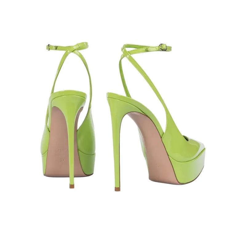 Le Silla Uma 140mm Slingback Pumps-3