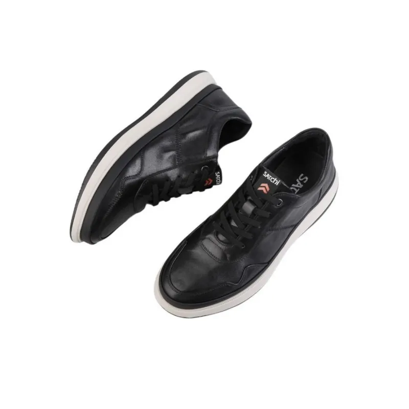 Satchi Low Top Skateboard Shoes Men's Black-3