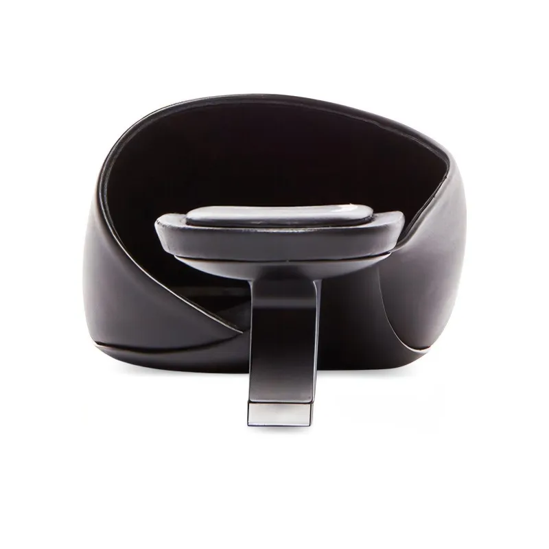 Balenciaga Void Irregular Heel Wrap-toe Slippers Women's Black-3