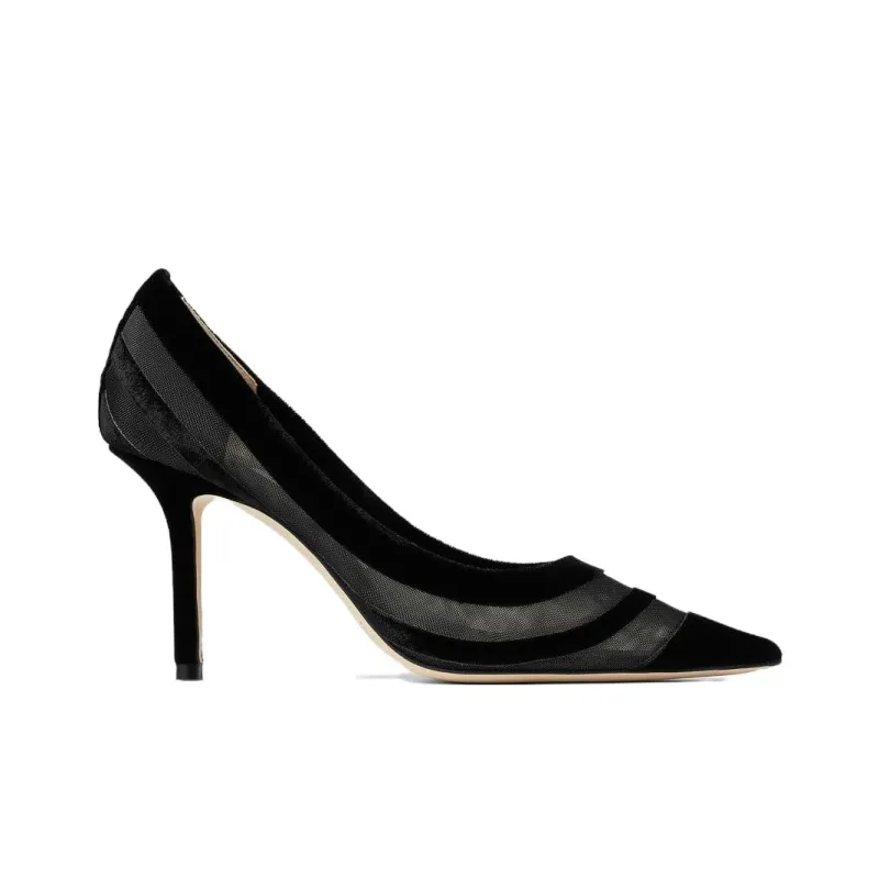 Jimmy Choo Love 85mm Pointed Leather Pumps-1