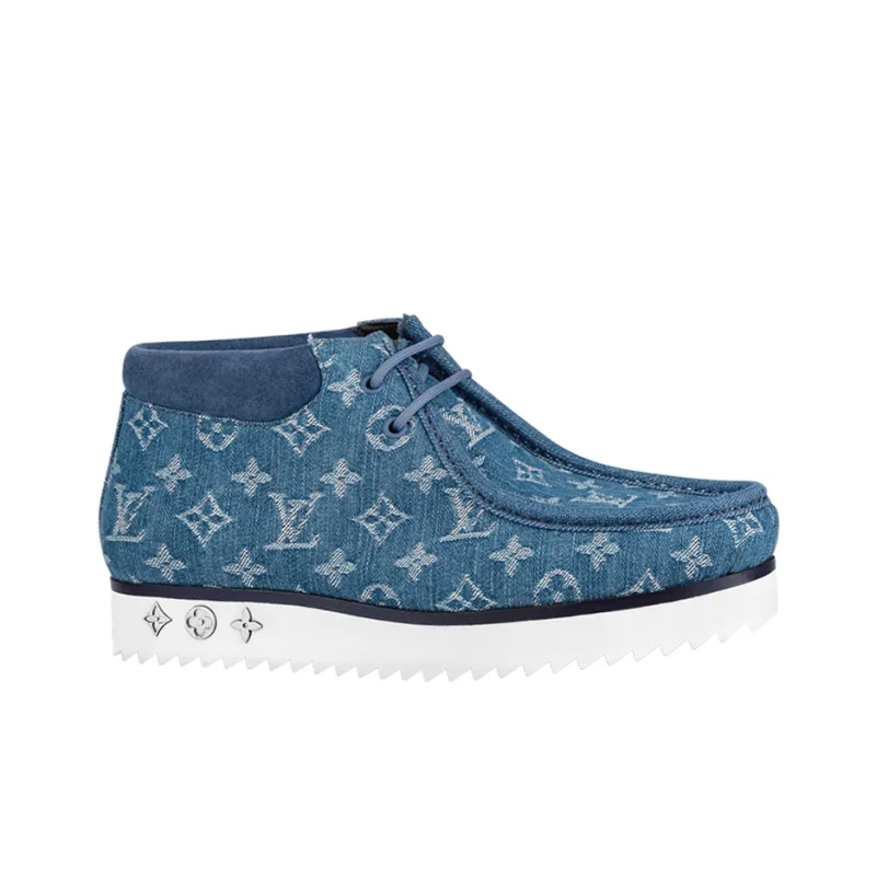 LOUIS VUITTON Mods Ankle Boots 'Denim Monogram'-1