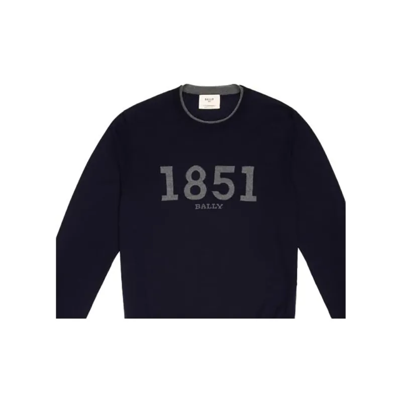 BALLY Sweaters Men Midnight Blue-3