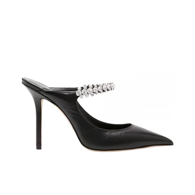 Jimmy Choo Bing 100mm Leather Mules-1