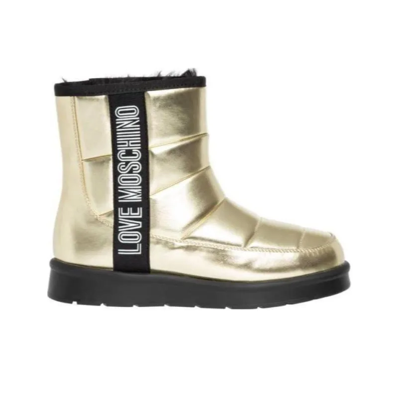 LOVE MOSCHINO Ankle Boots Women's Gold-4