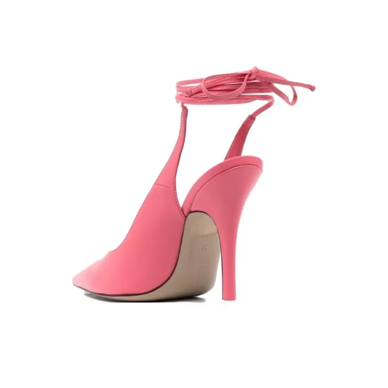 The Attico Strap detail Pointed toe Pumps-3