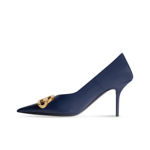 Balenciaga Knife Slim Heel High Heels 8cm Women's Blue