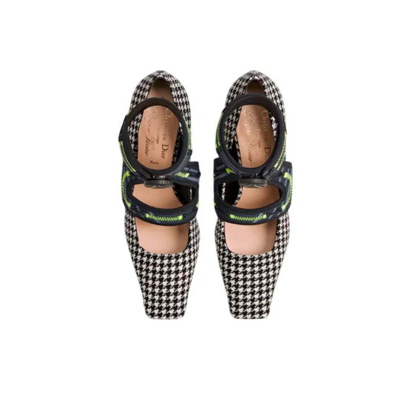 DIOR 62 22 Slim Heel High Heels Women's Black-4
