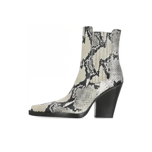 Paris Texas 95mm Snakeskin-print Leather Oliveross