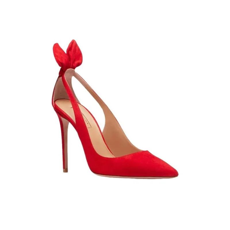 AQUAZZURA 105mm Bow Tie Pumps-2